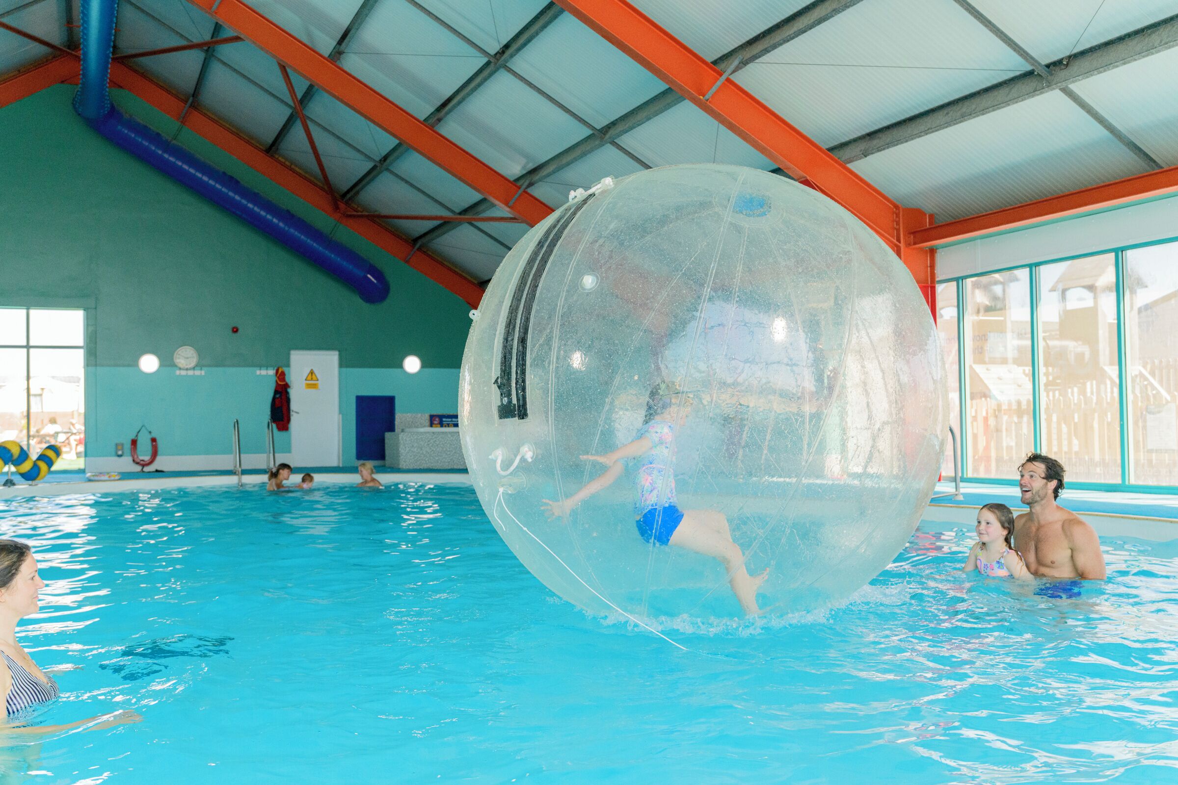 Indoor pool, seasonal outdoor pool