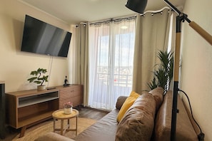 Apartamento familiar, 2 habitaciones, vistas a la laguna | Sala de estar