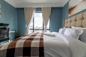 1 bedroom, internet, bed sheets