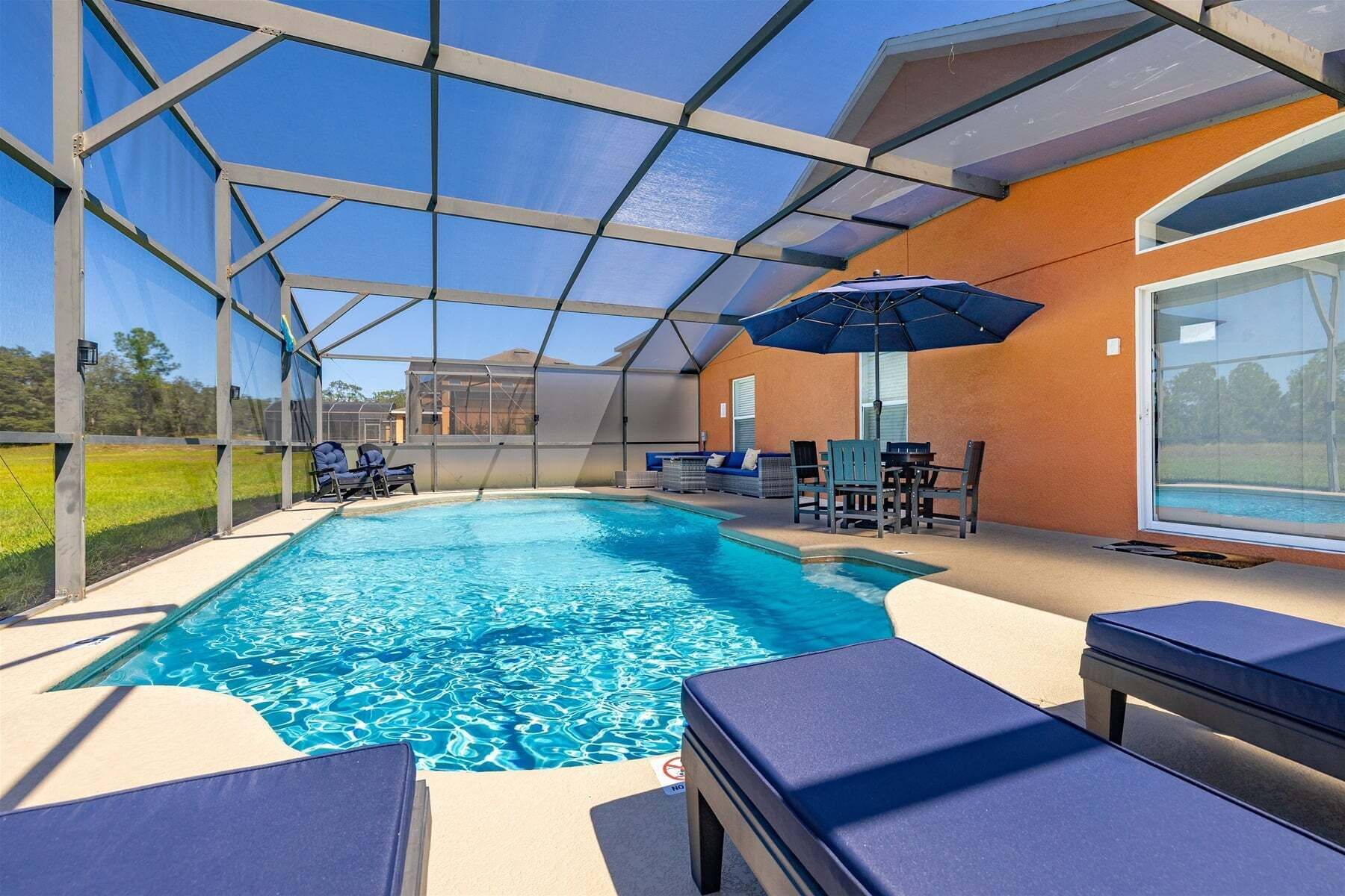 A heated pool