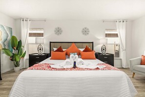 4 bedrooms, iron/ironing board, free WiFi, bed sheets