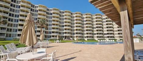 Condo, Multiple Beds (Golden Arms 101) | Pool | A heated pool