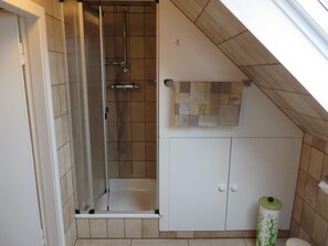 Shower, hair dryer