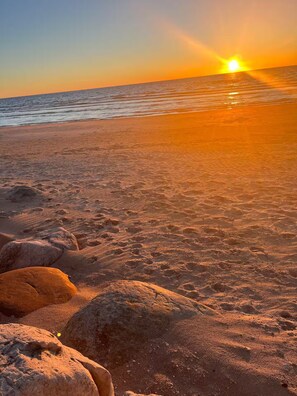 Tæt på stranden
