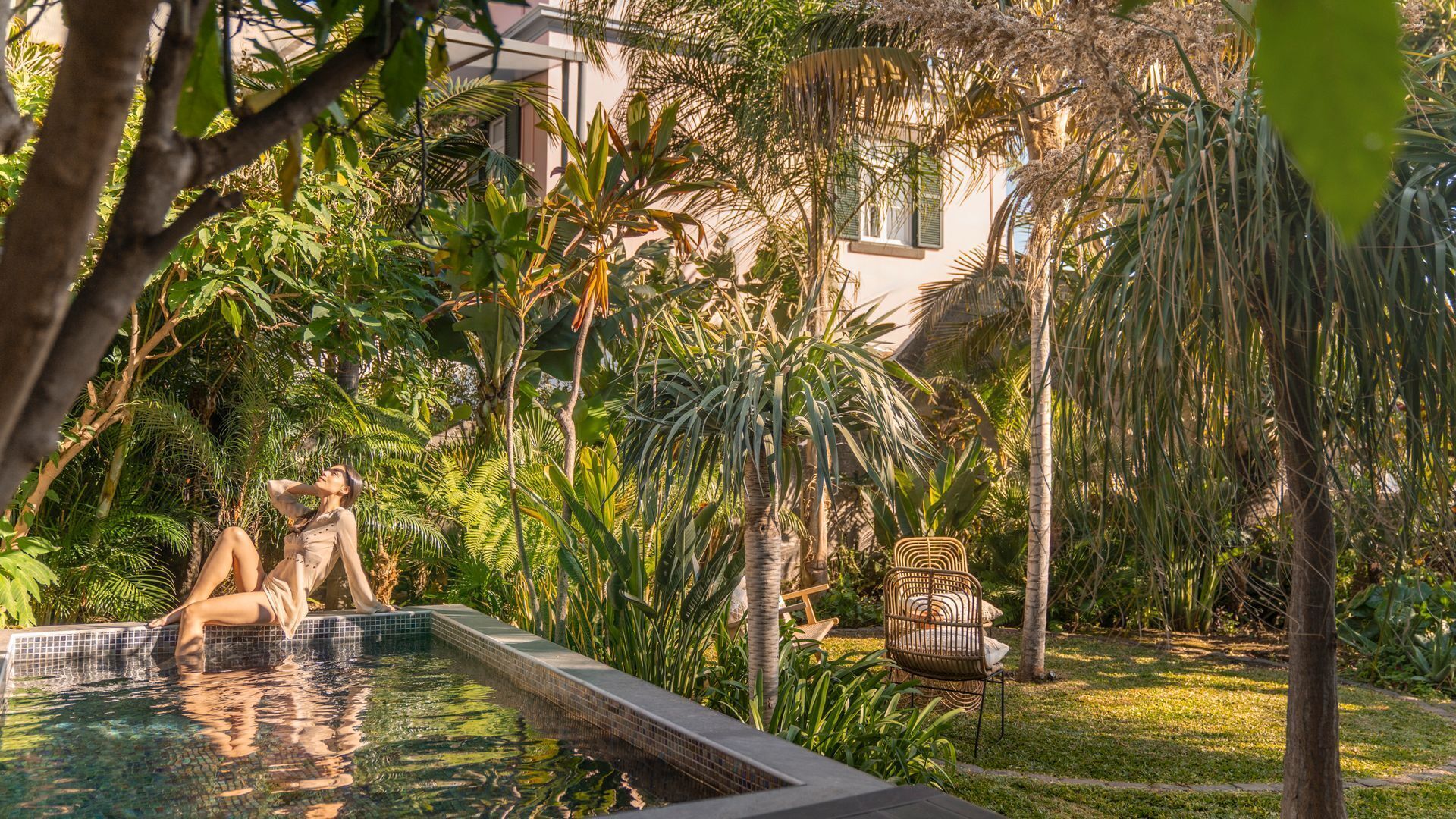 Una piscina climatizada