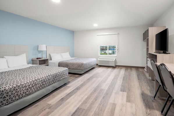 Suite, 2 Queen Beds, Accessible, Non Smoking | Desk, blackout drapes, free WiFi, bed sheets