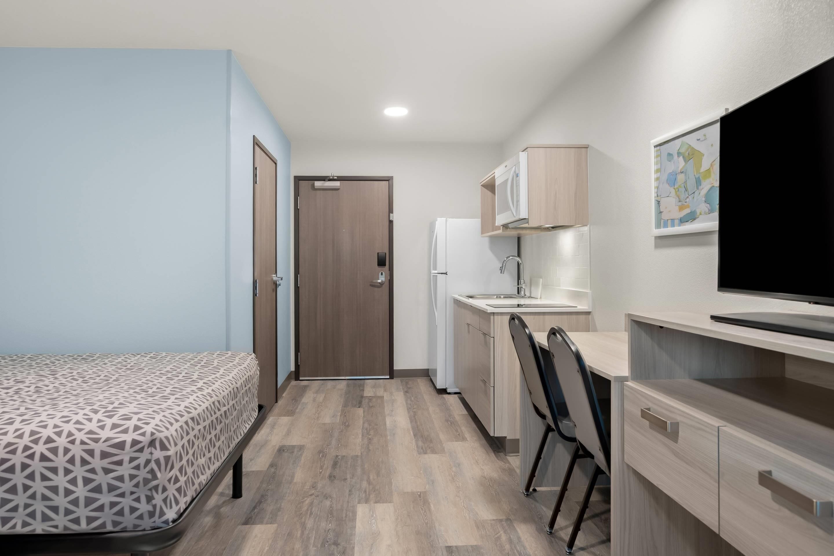 Suite, 2 Queen Beds, Non Smoking | Desk, blackout curtains, free WiFi, bed sheets