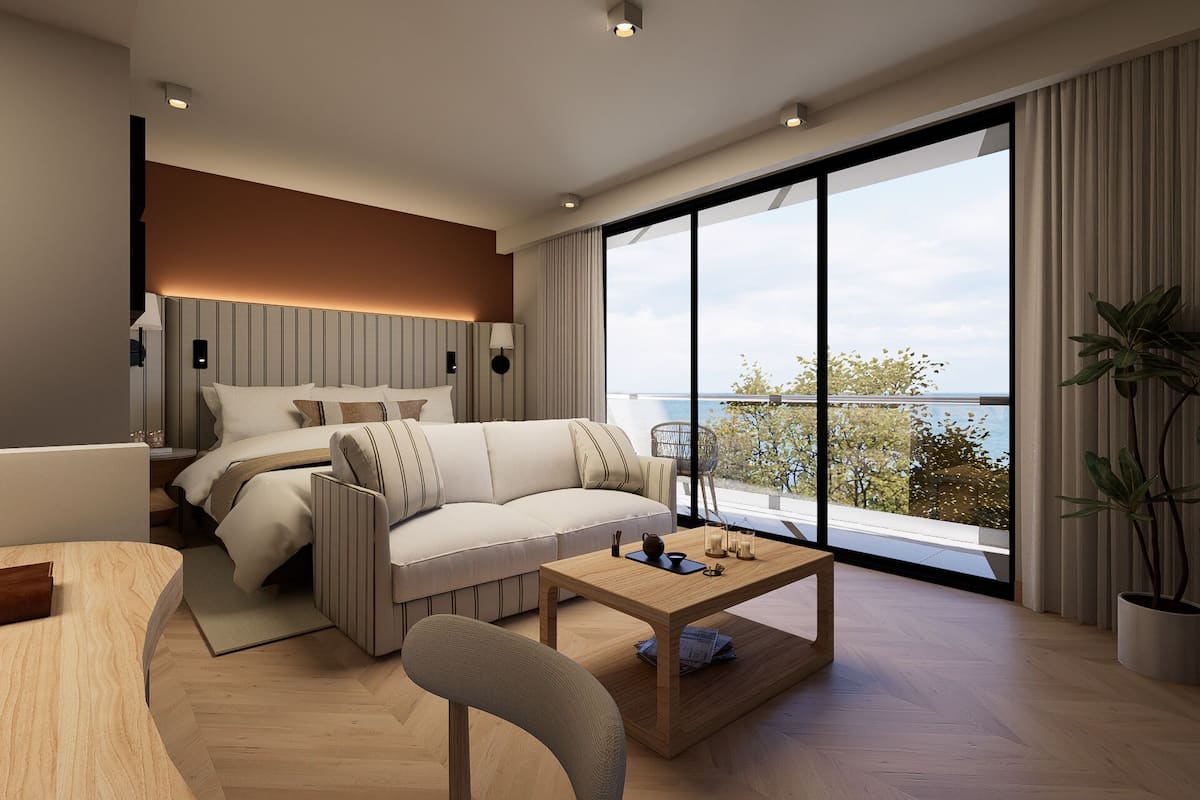 Suite, 1 King Bed, Balcony | Premium bedding, minibar, in-room safe, blackout drapes