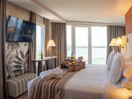 Presidential-suite - 1 kingsize-seng - ikke-ryger - balkon | Premium-sengetøj, minibar, pengeskab på værelset, individuelt design