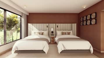 Ropa de cama de alta calidad y minibar