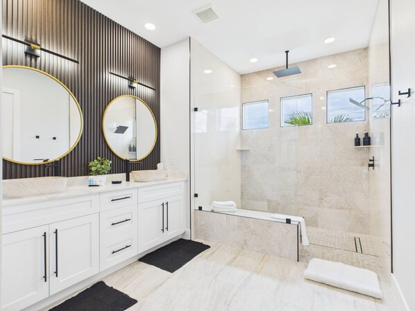 Towels, soap, toilet paper