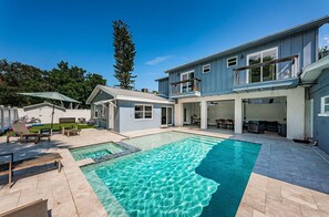 A heated pool