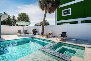 A heated pool