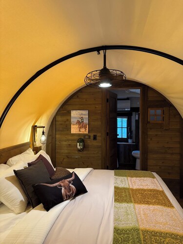 Covered Glamping Wagons: Step Into the Frontier With Modern Comforts