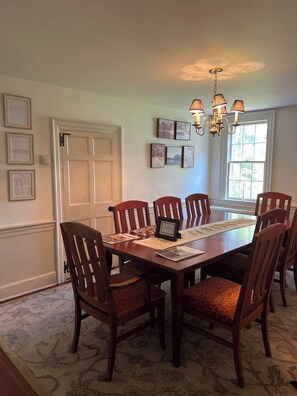 Dining - Vaux Hall Manor - 5BR Historic Farmhouse on Bay (Melfa)