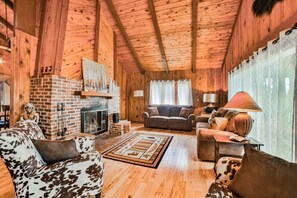 TV, fireplace, video games