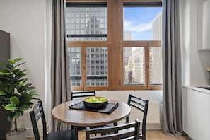 Comfort Apartment, City View | Private kitchen