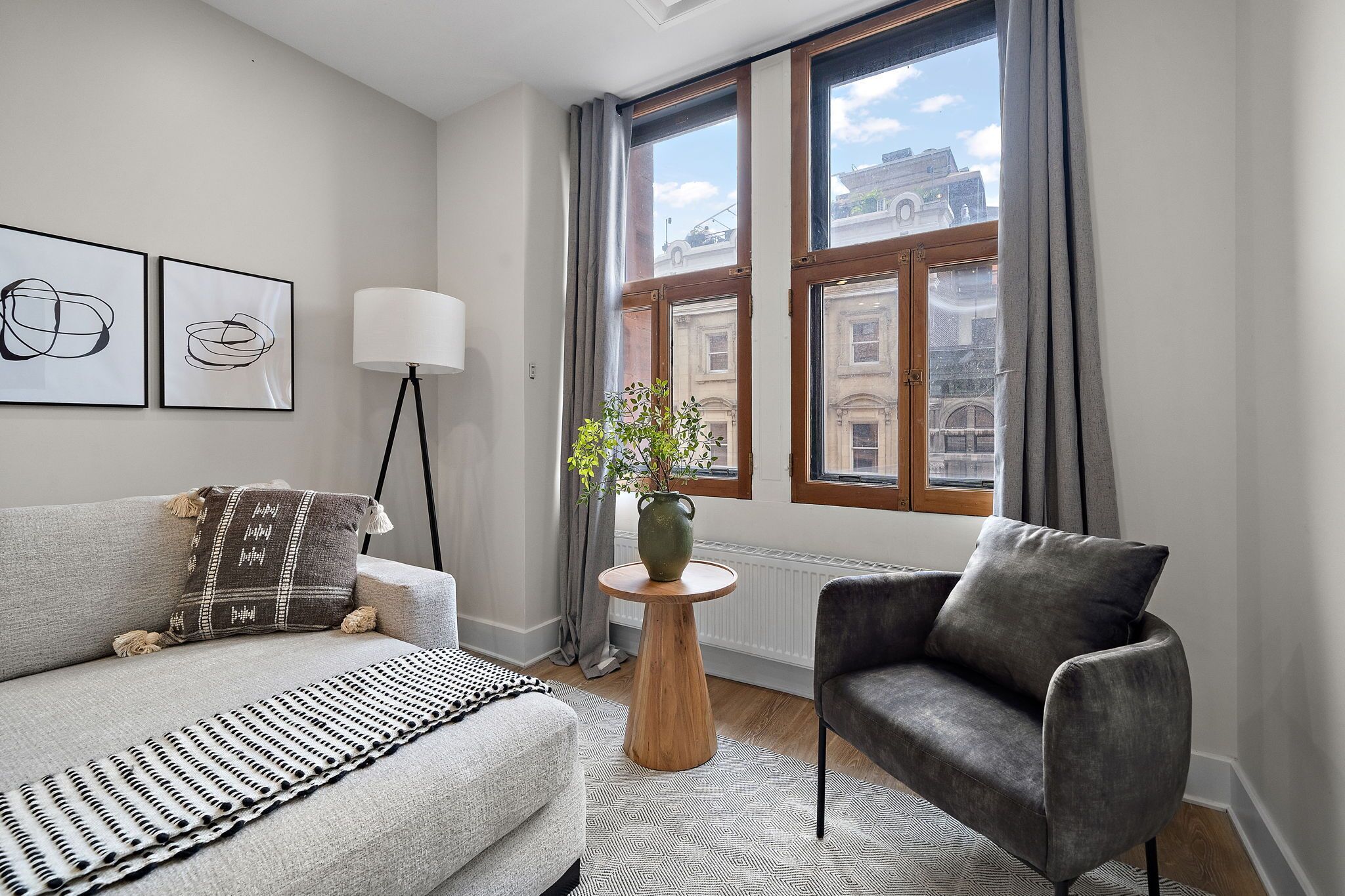 Appartement Confort, vue ville | Coin séjour