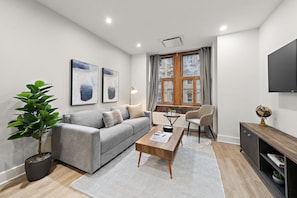 Appartement Confort, vue sur la ville | Aire de séjour