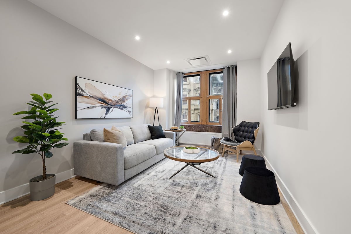 Appartamento Luxury, vista città | Area soggiorno