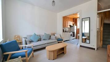 Smart TV, DVD player, books