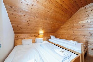 5 slaapkamers, een bureau, een strijkplank/strijkijzer, wifi