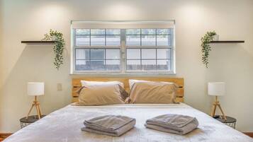 4 bedrooms, iron/ironing board, travel crib, WiFi