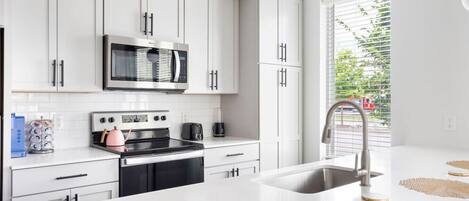 Microwave, oven, stovetop, dishwasher