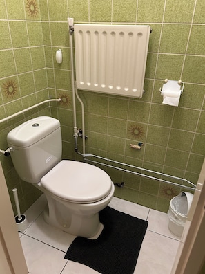 Dusche, Haartrockner, Bidet, Handtücher