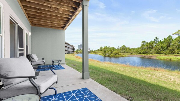 Condo, Multiple Beds, Patio (Romar Lakes A104) | View from room - Cozy Family Home - Community Pool, Private Porch, 10-minute Walk to Beach (Orange Beach)