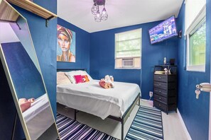 1 غرفة نوم وواي فاي وملاءات أسرّة