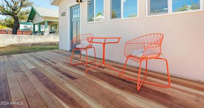 2-bedroom house in enchanting Bisbee with AC and front and rear decks.