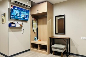 Tabla de planchar con plancha