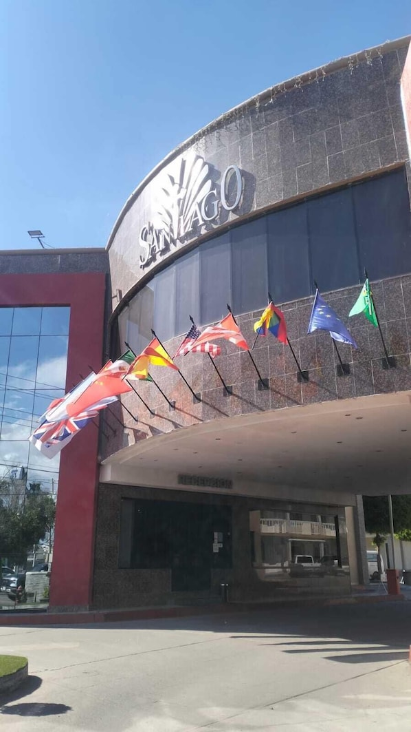 Façana frontal de l'allotjament