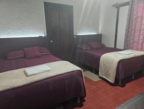 2 bedrooms, bed sheets