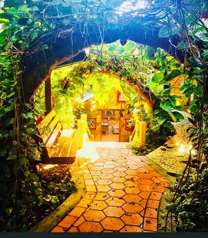 Majoituspaikan julkisivu