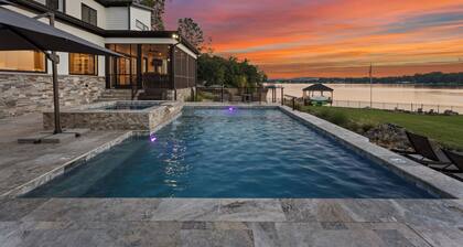 Sunset Retreat at the Lake | Sleeps 24 | Pool
