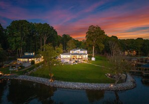 Exterior - Sunset Retreat at the Lake | Sleeps 24 | Pool (Sherrills Ford)