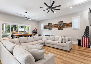 Sensational Sunsets main level game room. - Sunset Retreat at the Lake | Sleeps 24 | Pool & Hot Tub (Sherrills Ford)