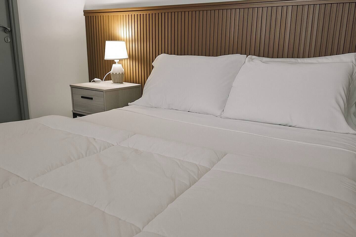 1 dormitorio, tabla de planchar con plancha, wifi y ropa de cama