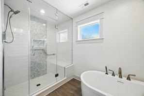 Shower, towels