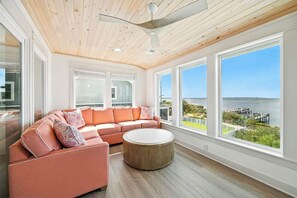 TV - Beautiful Sunshine | 4,450 ft to the beach | Private Pool and Hot Tub (Kitty Hawk)