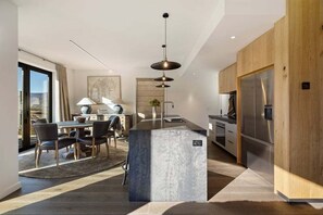 Dining - The Rose – Luxury Escape with Fireplace & Mountain Views (Cardrona)