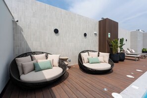 Terrace/patio - geko| Sunshine_Loft near Larcomar w/balcony (Miraflores)