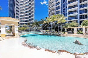 Indoor pool, outdoor pool