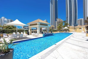 Indoor pool, outdoor pool - Ocean View Escape –33rd Floor– Chevron Renaissance (Surfers Paradise)