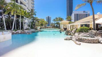 Indoor pool, outdoor pool