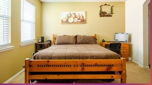 4 habitaciones, escritorio, tabla de planchar con plancha y wifi gratis 