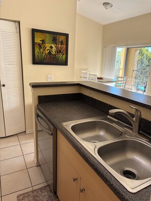 Interior - 1-bedroom condo in cool West Palm Beach with pool for longer stays (West Palm Beach)