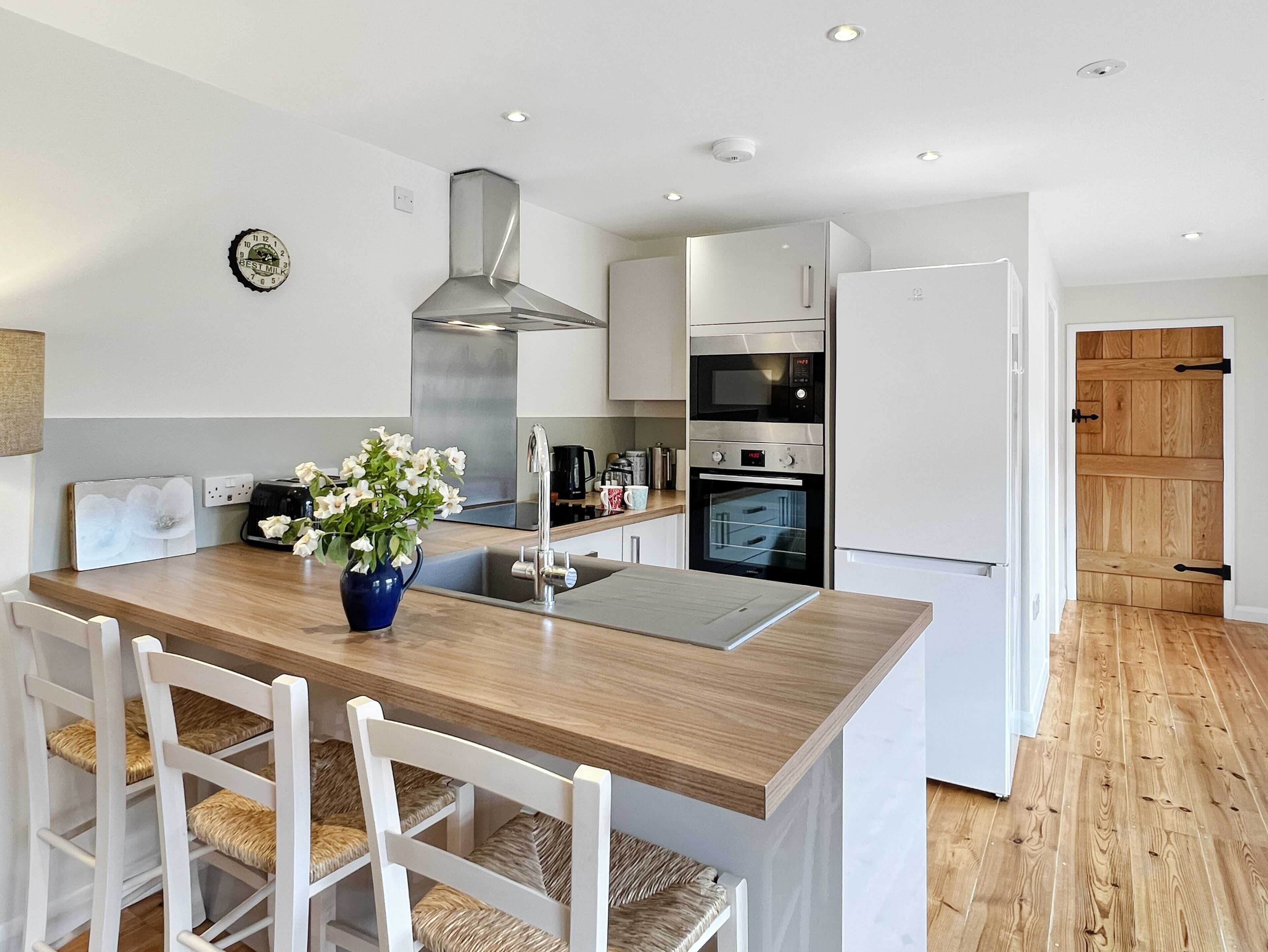 Excellent self-catering facilities in The Barn at Blagdon Farm